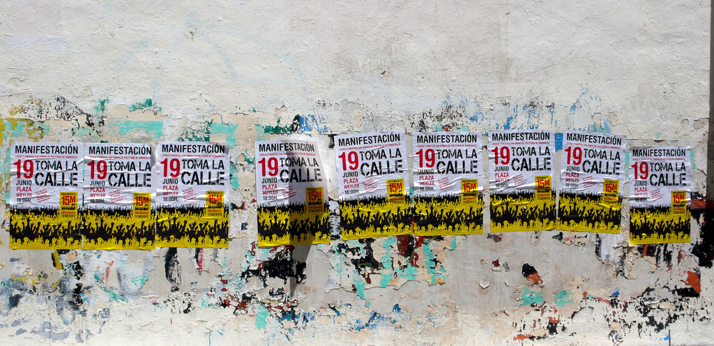 Carteles Manifestación #19j. Toma la calle. Democracia Real Ya.01 by José Mesa vía Flickr