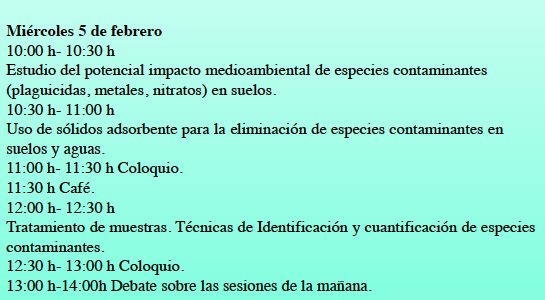 Seminario para la formación y capacitación: Medioambiente en la UAL Seminario para la formación y capacitación: Medioambiente en la UAL