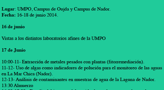 Jornadas Científicas: Medioambiente en la UMPO Jornadas Científicas: Medioambiente en la UMPO