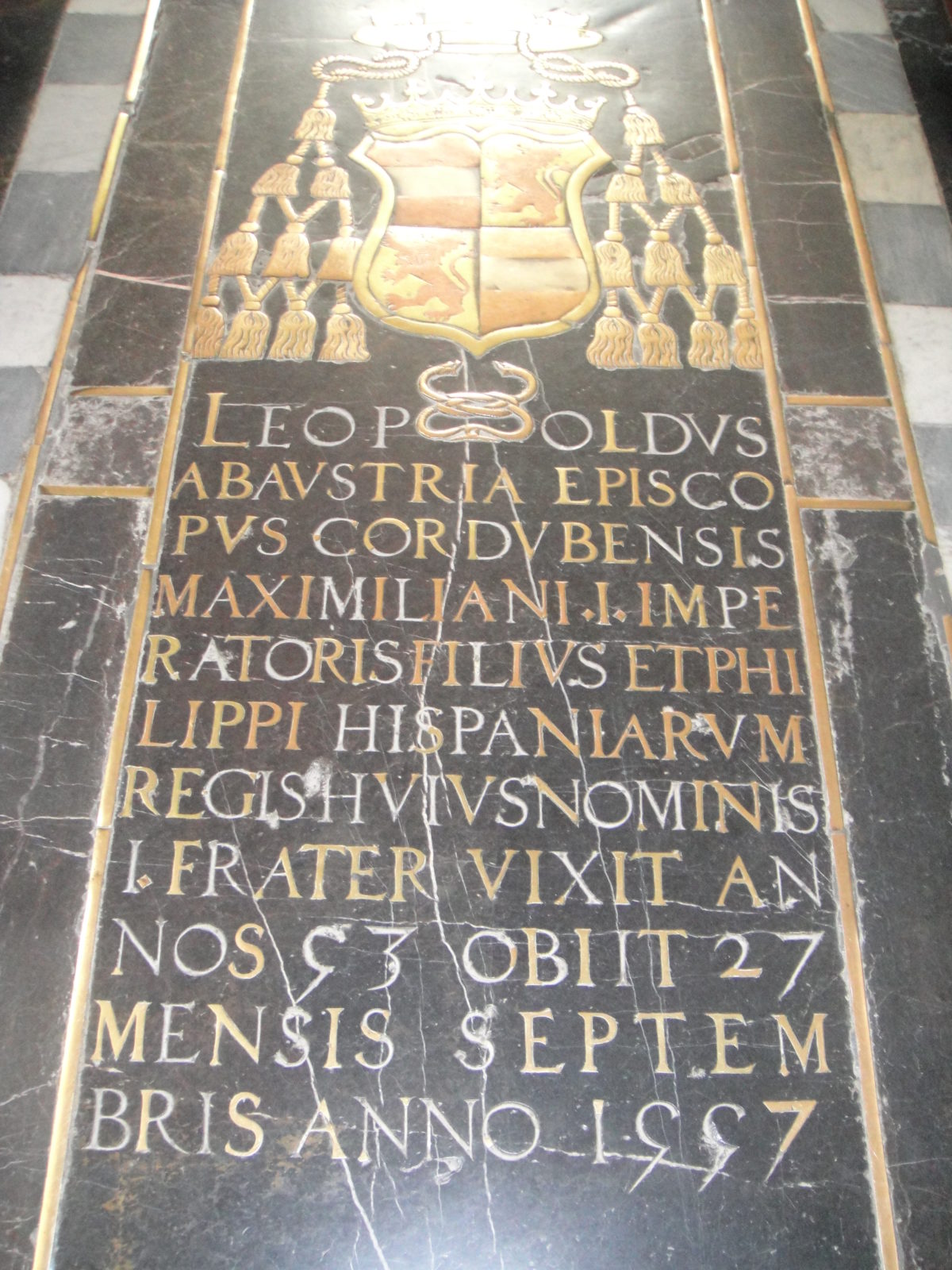 Sepulcro de Leopoldo de Austria, obispo de Córdoba Identidad e Imagen