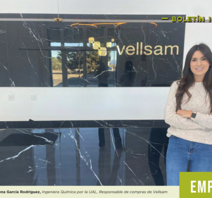 Lorena García Rodríguez, Ingeniera Química por la UAL, Responsable de compras de Vellsam