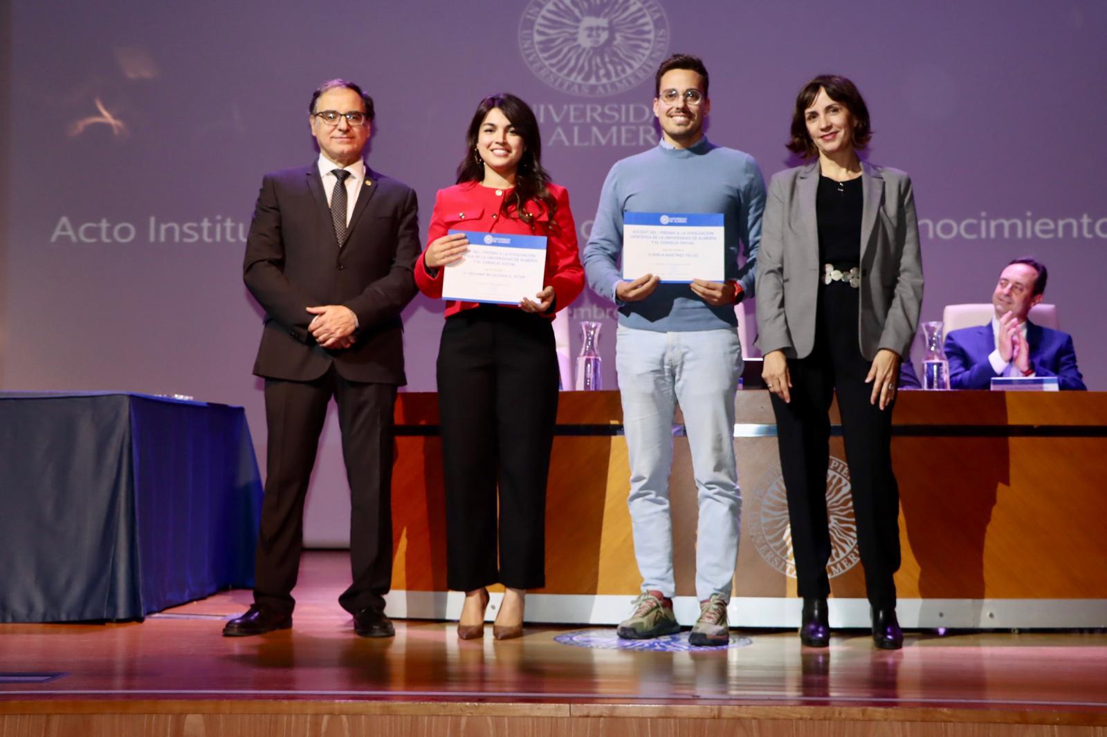 Fotografía: Entrega de premios de divulgación científica de la Universidad de Almería