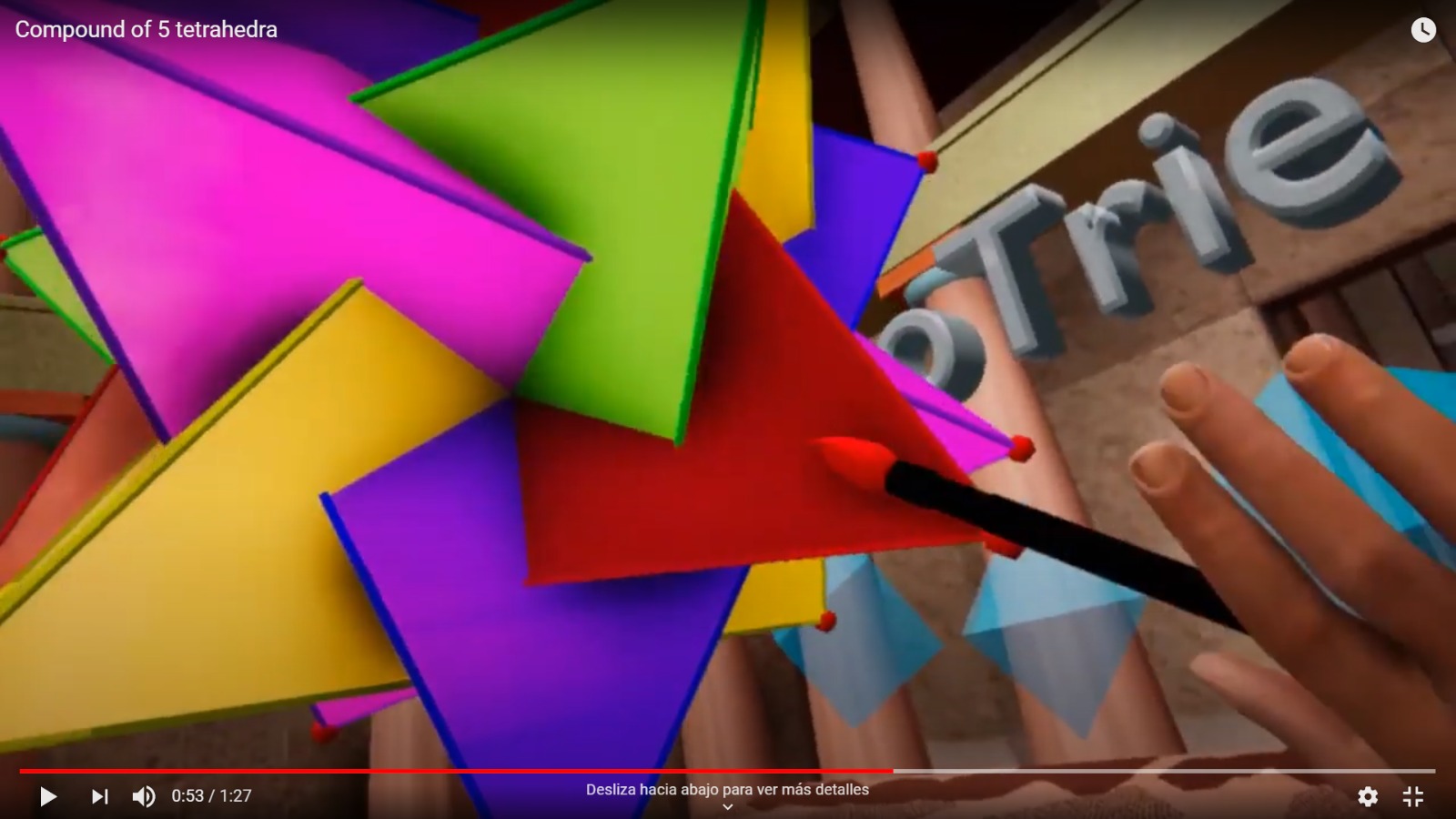 Compuesto de 5 tetraedros