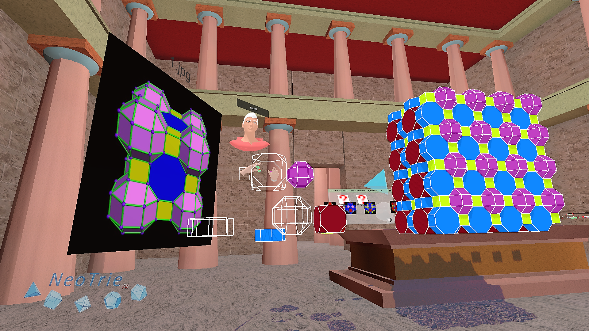 Filling space in Neotrie VR