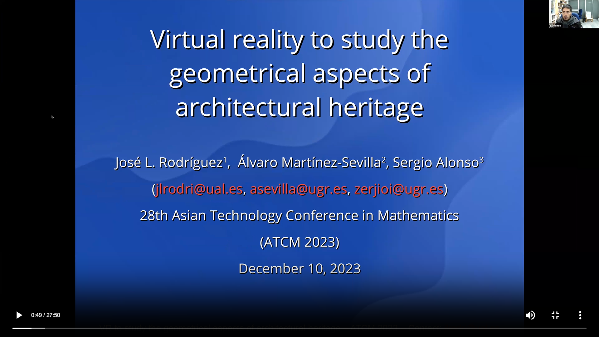 Virtual realities to study geometrical aspects of architectural heritage