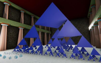 Variación del tetraedro de Sierpinski