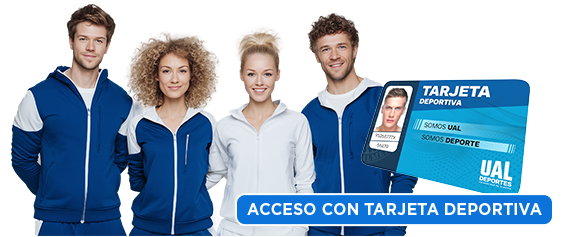 Acceso con tarjeta deportiva