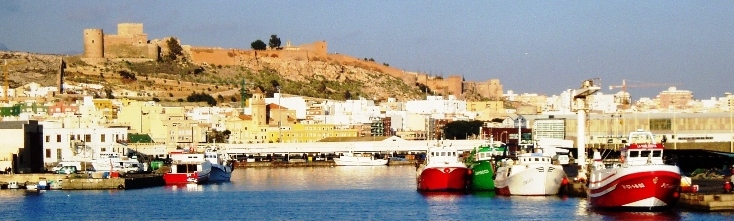 Foto del puerto y la Alcazaba, tomada por José L. Rodríguez